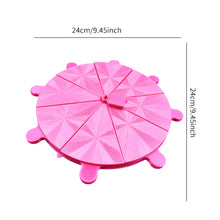 Load image into Gallery viewer, Diamond Painting Tray 8 Grids Drill Plate Octagonal Spiral Bottom Plate (Red)