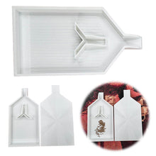 Load image into Gallery viewer, 2pcs Diamond Painting Tray Y-Shaped Bead Storage Sorting Plate Tool (White)