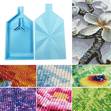 Load image into Gallery viewer, 2pcs Diamond Painting Tray Y-Shaped Bead Storage Sorting Plate Tool (Sky Blue)
