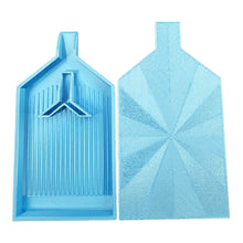 Load image into Gallery viewer, 2pcs Diamond Painting Tray Y-Shaped Bead Storage Sorting Plate Tool (Sky Blue)