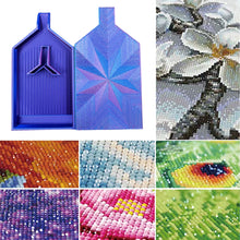 Load image into Gallery viewer, 2pcs Diamond Painting Tray Y-Shaped Bead Storage Sorting Plate (Blue-Purple)