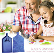 Load image into Gallery viewer, 2pcs Diamond Painting Tray Y-Shaped Bead Storage Sorting Plate (Flash Purple)