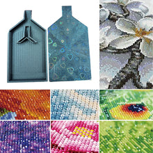 Load image into Gallery viewer, 2pcs Diamond Painting Tray Y-Shaped Bead Storage Sorting Plate Tool (Black)