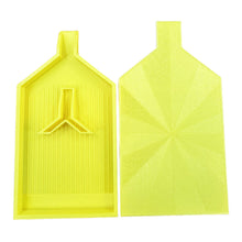 Load image into Gallery viewer, 2pcs Diamond Painting Tray Y-Shaped Bead Storage Sorting Plate Tool (Yellow)