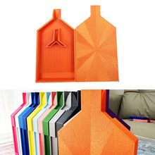 Load image into Gallery viewer, 2pcs Diamond Painting Tray Y-Shaped Bead Storage Sorting Plate Tool (Orange)