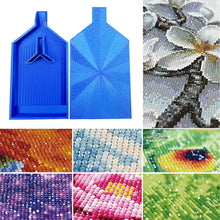 Load image into Gallery viewer, 2pcs Diamond Painting Tray Y-Shaped Bead Storage Sorting Plate Tool (Blue)