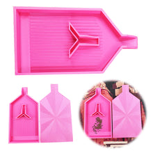 Load image into Gallery viewer, 2pcs Diamond Painting Tray Y-Shaped Bead Storage Sorting Plate Tool (Rose Red)