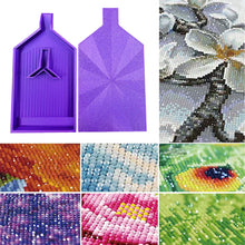 Load image into Gallery viewer, 2pcs Diamond Painting Tray Y-Shaped Bead Storage Sorting Plate Tool (Purple)