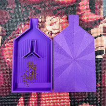 Load image into Gallery viewer, 2pcs Diamond Painting Tray Y-Shaped Bead Storage Sorting Plate Tool (Purple)
