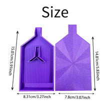 Load image into Gallery viewer, 2pcs Diamond Painting Tray Y-Shaped Bead Storage Sorting Plate Tool (Purple)