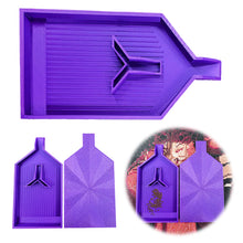 Load image into Gallery viewer, 2pcs Diamond Painting Tray Y-Shaped Bead Storage Sorting Plate Tool (Purple)