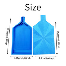 Load image into Gallery viewer, 2pcs Diamond Painting Tray Y-Shaped Bead Storage Sorting Plate Tool (Light Blue)