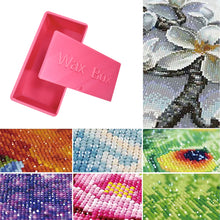 Load image into Gallery viewer, Diamond Painting Wax Box Storage Case Diamond Art Tool Organizer (Rose Red)