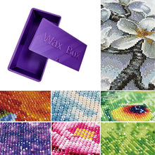 Load image into Gallery viewer, Diamond Painting Wax Box Storage Case Diamond Art Tool Organizer (Purple)