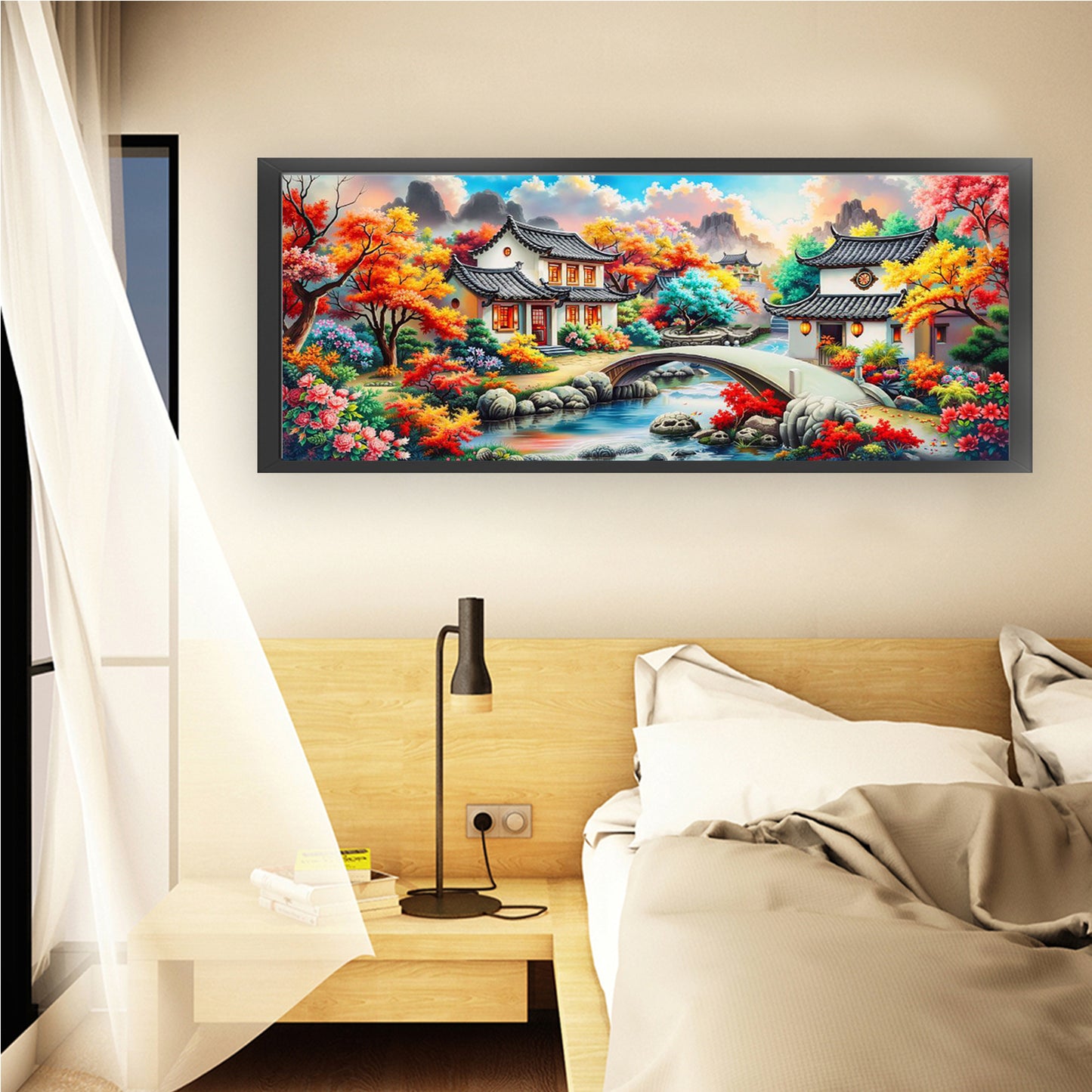 Paradise - Full 11CT Stamped Cross Stitch 195x75CM - Mona Lisa