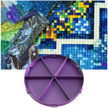Load image into Gallery viewer, Beads Sorting Storage Tray Fully Enclosed Diamond Painting Tools (Black Purple)