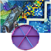 Load image into Gallery viewer, Beads Sorting Storage Tray Fully Enclosed Diamond Painting Tools (Blue Purple)