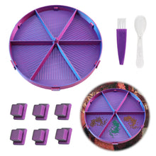 Load image into Gallery viewer, Beads Sorting Storage Tray Fully Enclosed Diamond Painting Tools (Blue Purple)
