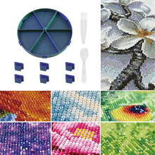 Load image into Gallery viewer, Beads Sorting Storage Tray Fully Enclosed Diamond Painting Tools (Blue Green)