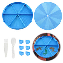 Load image into Gallery viewer, Beads Sorting Storage Tray Round Diamond Painting Tools with Lid (Blue)