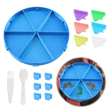 Load image into Gallery viewer, Beads Sorting Storage Tray Round Diamond Painting Tools with Dish (Blue)