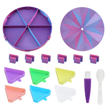 Load image into Gallery viewer, Beads Sorting Storage Tray Fully Enclosed Diamond Painting Tools (Blue Purple)