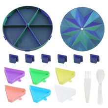 Load image into Gallery viewer, Beads Sorting Storage Tray Fully Enclosed Diamond Painting Tools (Blue Green)