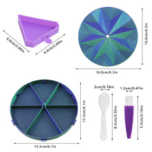 Load image into Gallery viewer, Beads Sorting Storage Tray Fully Enclosed Diamond Painting Tools (Blue Green)