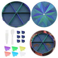 Load image into Gallery viewer, Beads Sorting Storage Tray Fully Enclosed Diamond Painting Tools (Blue Green)
