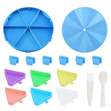Load image into Gallery viewer, Beads Sorting Storage Tray Fully Enclosed Round Diamond Painting Tools (Blue)