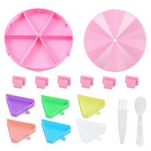 Load image into Gallery viewer, Beads Sorting Storage Tray Fully Enclosed Round Diamond Painting Tools (Pink)