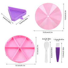 Load image into Gallery viewer, Beads Sorting Storage Tray Fully Enclosed Round Diamond Painting Tools (Pink)