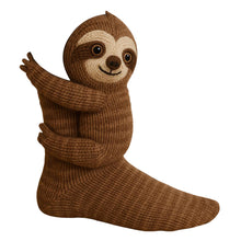Load image into Gallery viewer, 1 Pair 3D Doll Socks Funny Cartoon Animal Cotton Socks for Girls Women (Sloth)
