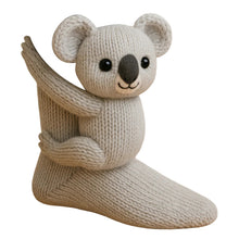 Load image into Gallery viewer, 1 Pair 3D Doll Socks Funny Cartoon Animal Cotton Socks for Girls Women (Koala)