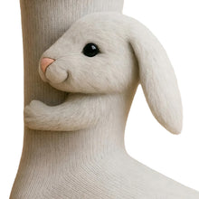 Load image into Gallery viewer, 1 Pair 3D Doll Socks Funny Knit Animal Socks Floor Socks for Girls (Rabbit)