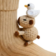 Load image into Gallery viewer, 1 Pair 3D Doll Socks Funny Knit Animal Socks Floor Socks for Girls Women (Duck)