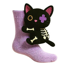 Load image into Gallery viewer, 1 Pair 3D Doll Socks Funny Knit Animal Socks Floor Socks for Girls (Kitten)