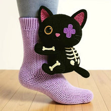 Load image into Gallery viewer, 1 Pair 3D Doll Socks Funny Knit Animal Socks Floor Socks for Girls (Kitten)