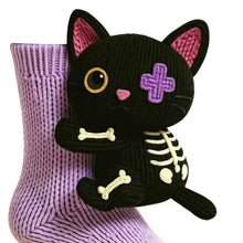 Load image into Gallery viewer, 1 Pair 3D Doll Socks Funny Knit Animal Socks Floor Socks for Girls (Kitten)