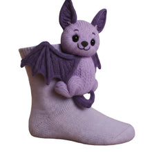 Load image into Gallery viewer, 1 Pair 3D Doll Socks Funny Knit Animal Socks Floor Socks for Girls (Bat)