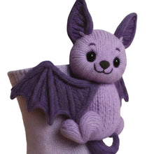 Load image into Gallery viewer, 1 Pair 3D Doll Socks Funny Knit Animal Socks Floor Socks for Girls (Bat)