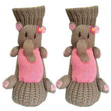 Load image into Gallery viewer, Long Stocking Stuffers Socks Chunky Knit Floor Slipper Sock (Grey Elephant)