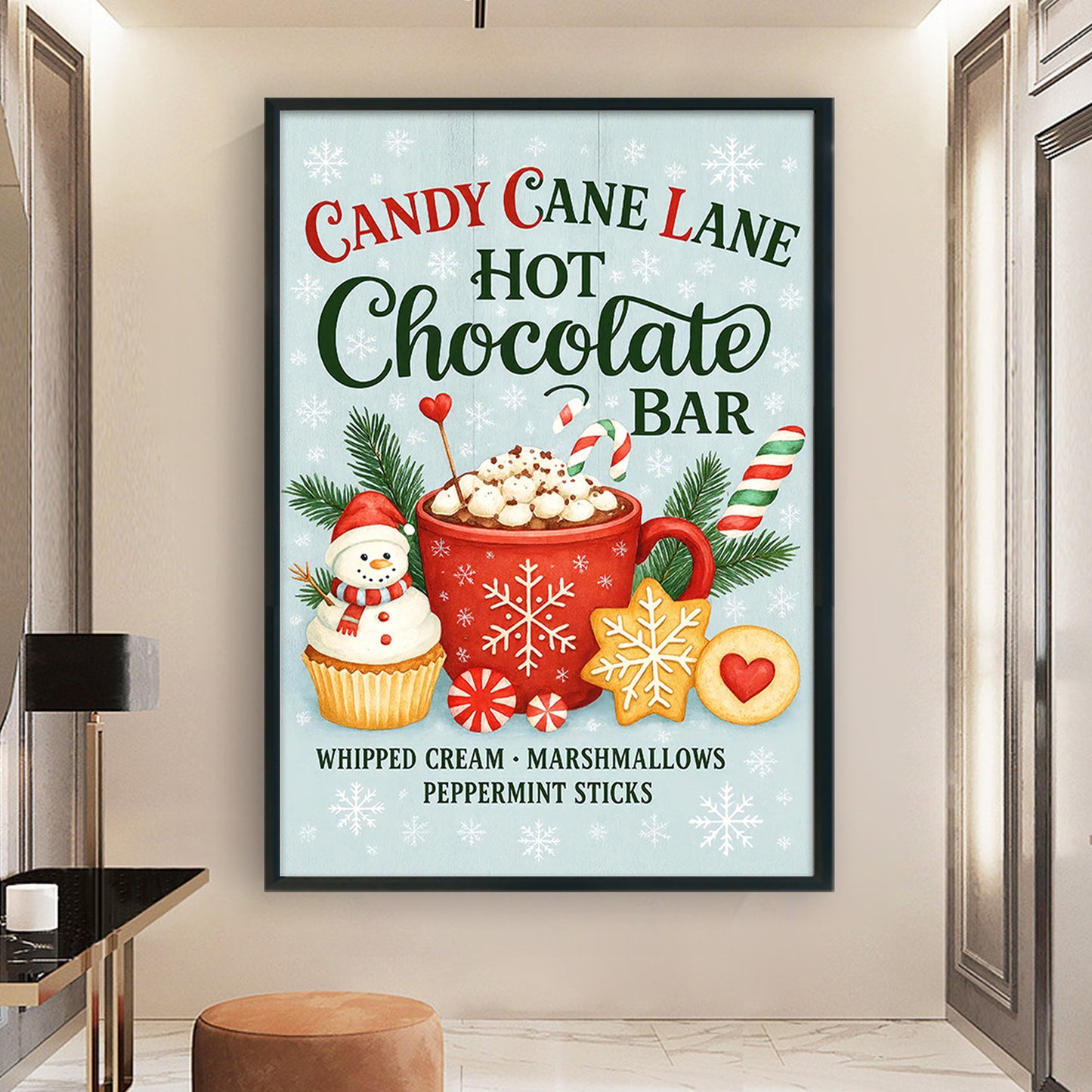 Christmas Drinks - Full 11CT Counted Cross Stitch 40x60CM - Huacan