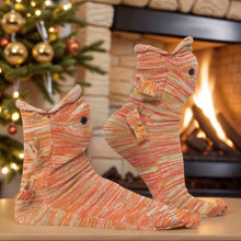 Load image into Gallery viewer, 1 Pair Knit Animal Socks Fashion Sleeping Socks for Girls Women (Chameleon)