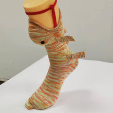 Load image into Gallery viewer, 1 Pair Knit Animal Socks Fashion Sleeping Socks for Girls Women (Chameleon)