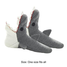 Load image into Gallery viewer, 1 Pair Knit Animal Socks Fashion Sleeping Socks for Girls Women (Sharks)