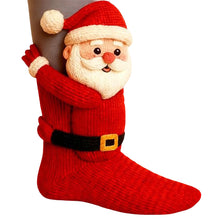 Load image into Gallery viewer, Women Cute 3D Animal Funny Animal Fuzzy Socks for Christmas Gifts (Santa Claus)