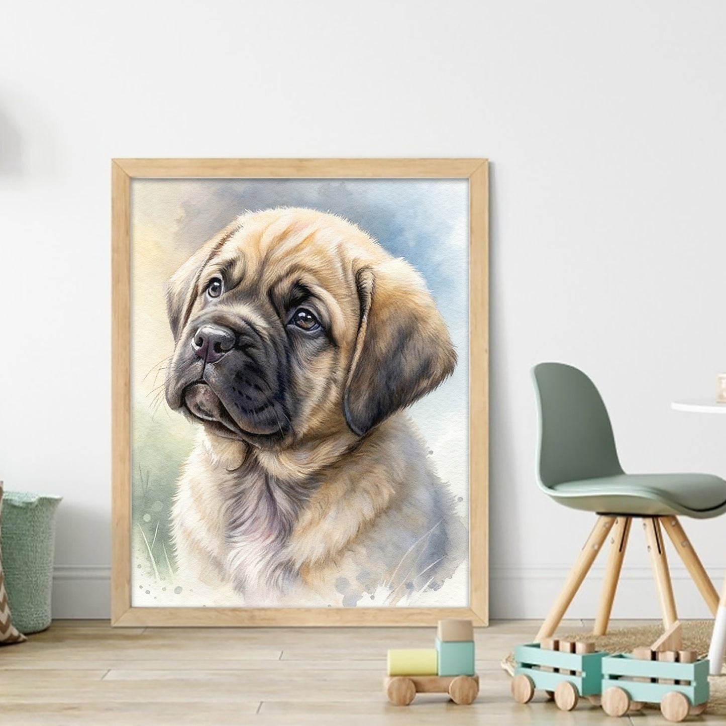 English Mastiff-Dog - Full 11CT Stamped Cross Stitch 40x50CM - Huacan
