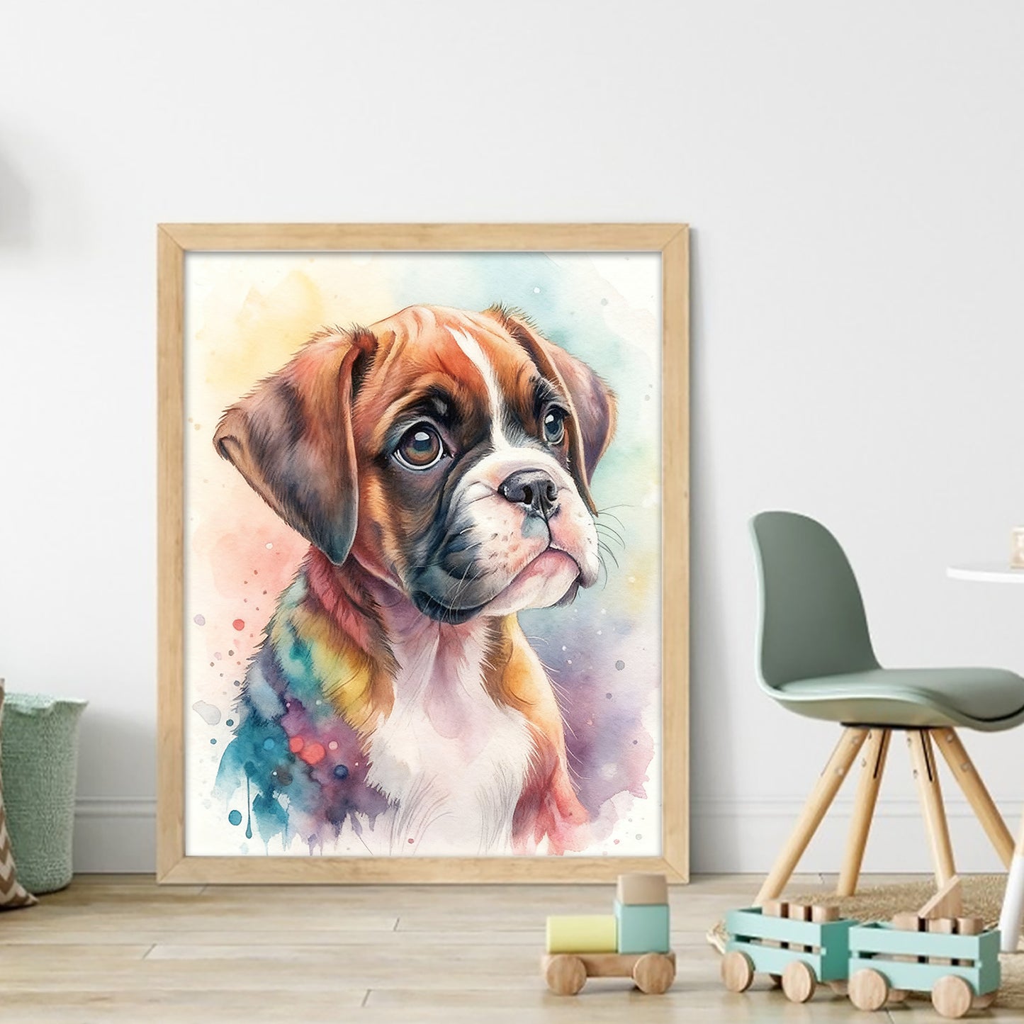 Boxer-Dog - Full 11CT Stamped Cross Stitch 40x50CM - Huacan