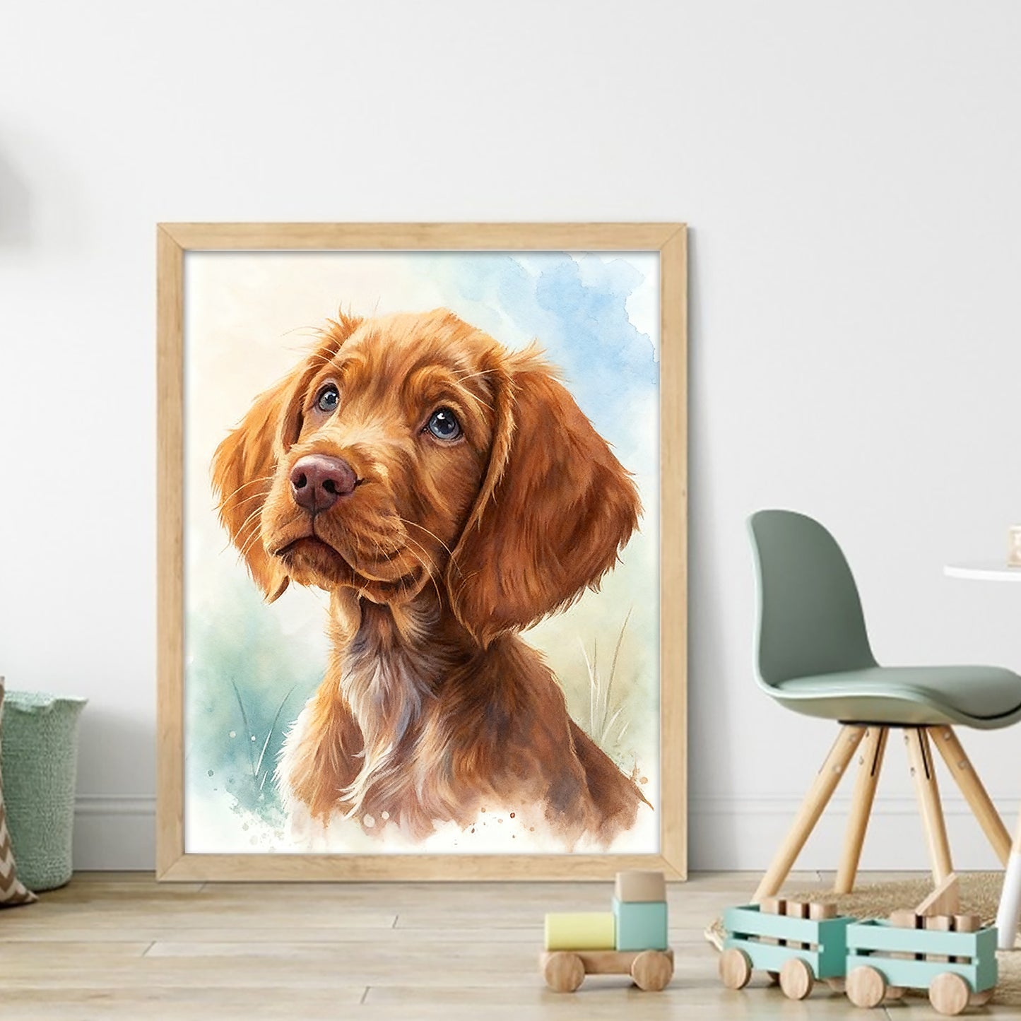 Irish Red Setter-Dog - Full 11CT Stamped Cross Stitch 40x50CM - Huacan
